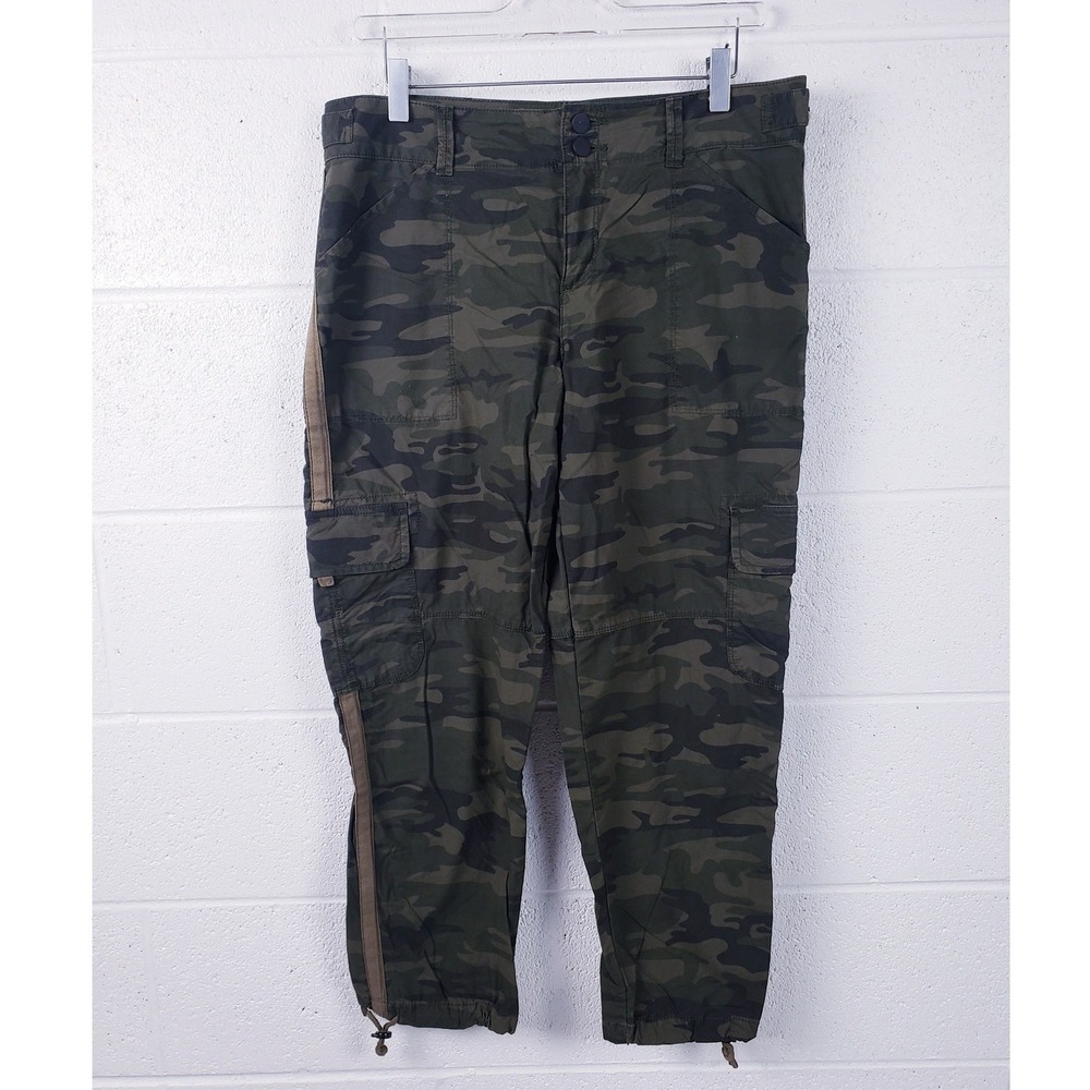 Sanctuary Social Standard Lightweight Scout Poplin Surplus Cropped Camo Pant  29